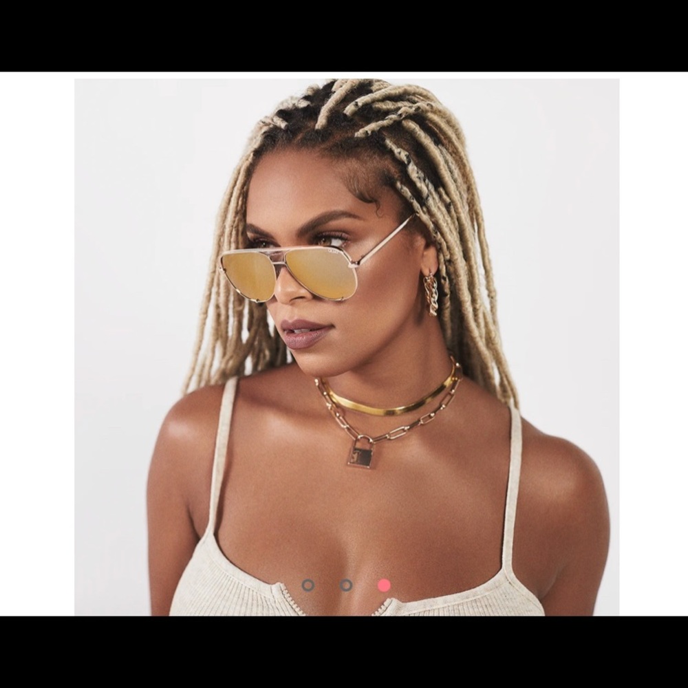 BN Quay High Key Mirror Gold/Gold Sunglasses